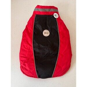 Simply Wag Reflective Dog Jacket Size S Red Black – Warm Pet Apparel
